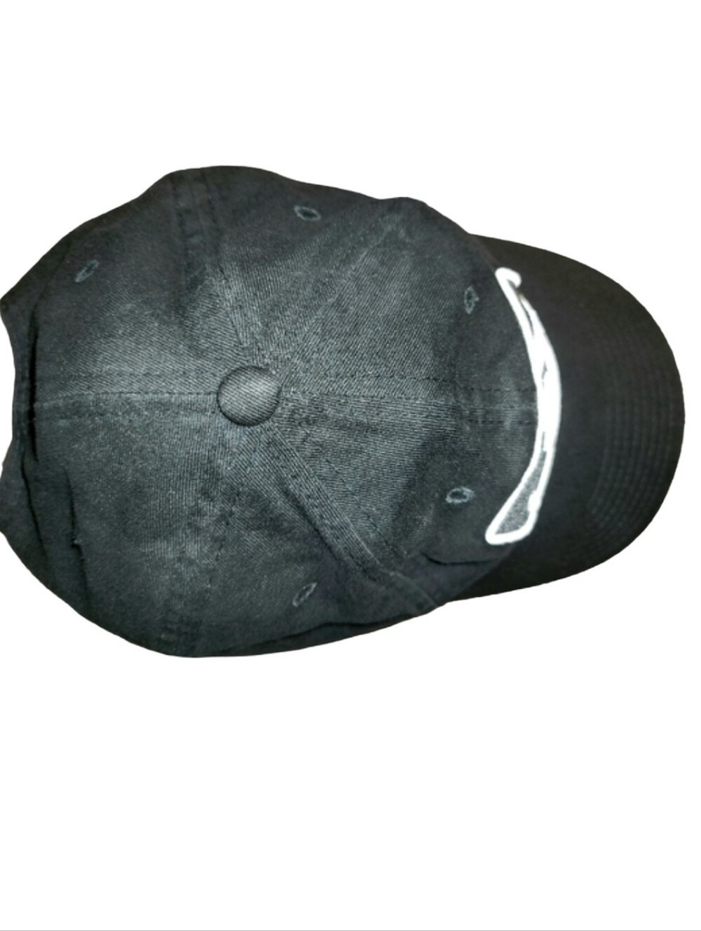 Authentic New Era MLB Classic Logo Cap Black & White Adj Strap OS - Picture 6 of 12